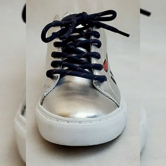 TOMMY HILFIGER AUTHENTIC LONI METALLIC LOGO TOMMY SNEAKERS WOMEN'S SIZE 8 - Picture 6 of 12